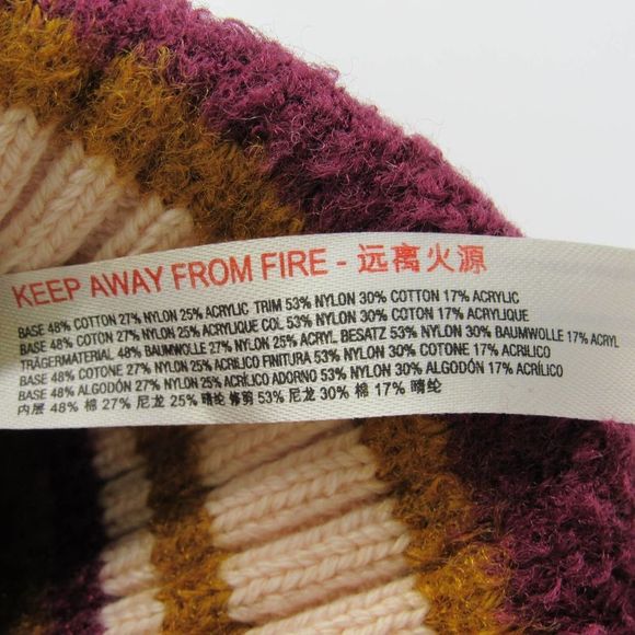 Free People Women's Alpaca My Bags Pom Beanie Cranberry Sz O/S - Picture 6 of 6